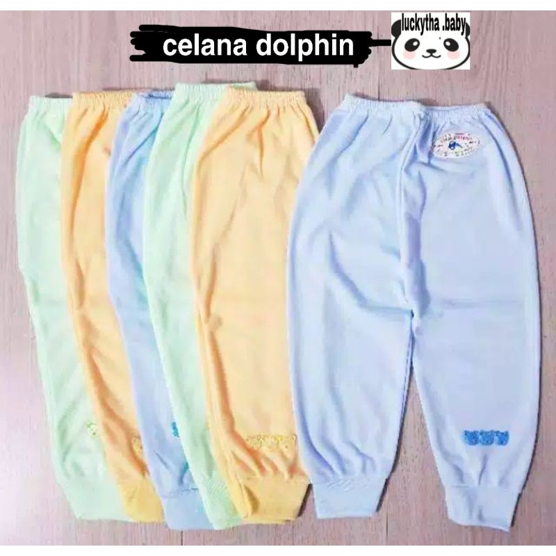 3pcs_ dolphin celana panjang bayi polos m.l.xl / celana dolphin panjang