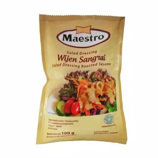 

Maestro Wijen Sangrai 100GR salad dressing roasted sesame