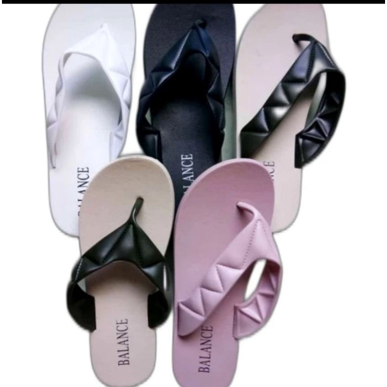 Sandal cewek keren jepit/tali lebar dari Balance