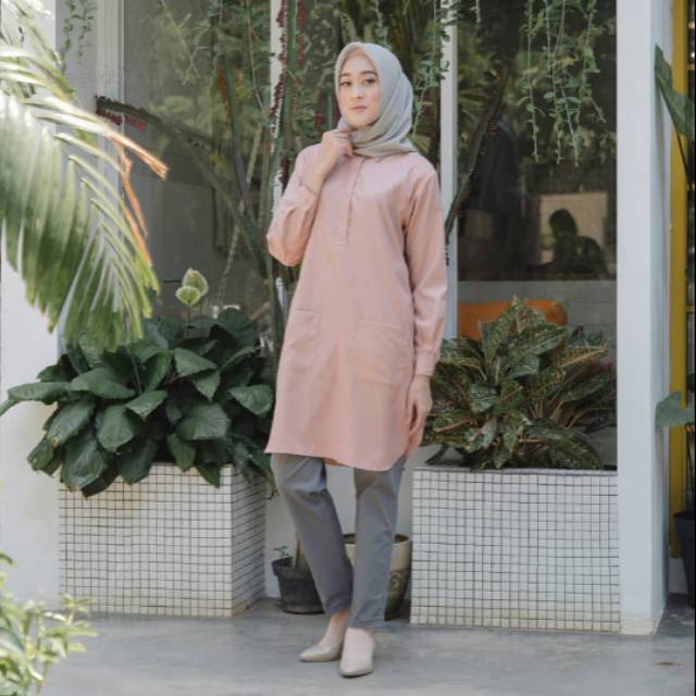 ADZANA TUNIK APRICOT size S by GREEN LABEL
