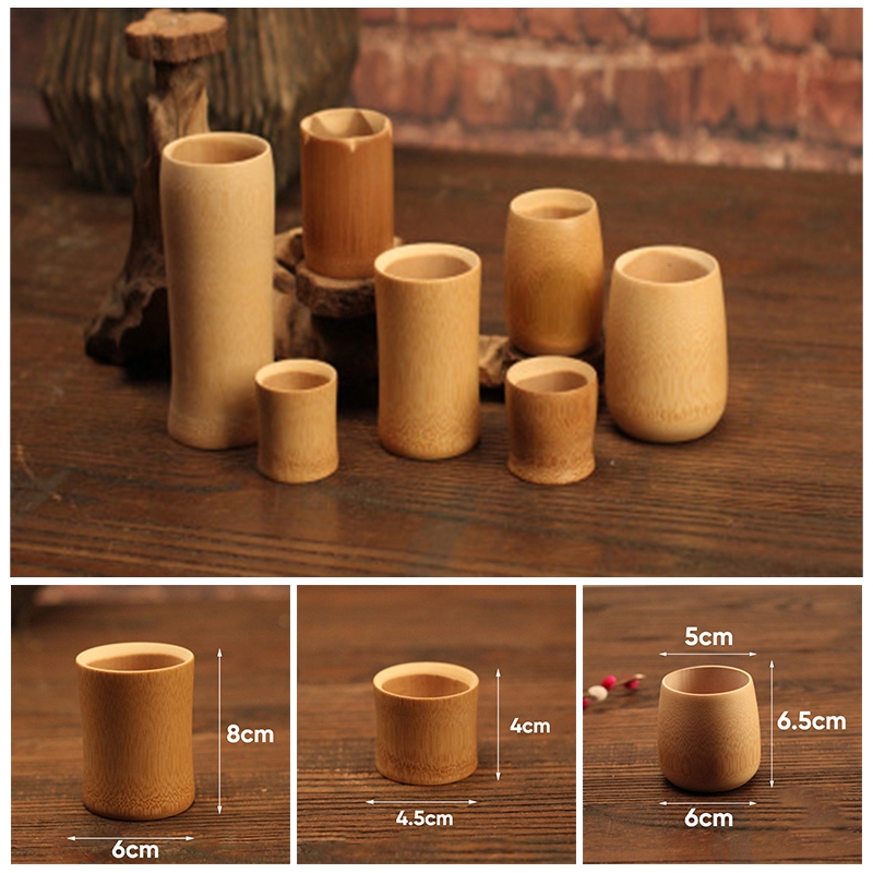 Hot Coffee Tea Milk Mug High Quality Durable Lightweight Safe Log Color Handmade Wood Bamboo Cup Shopee Indonesia