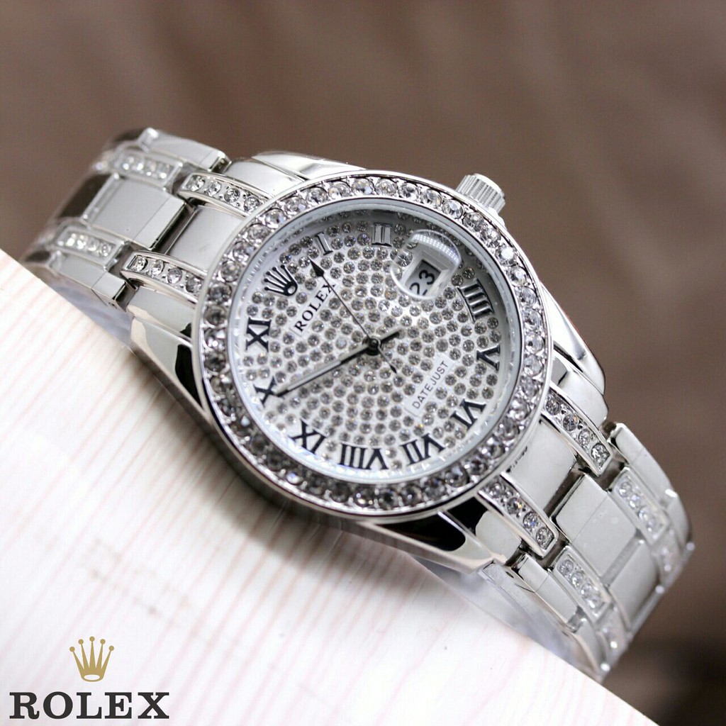 ROLEX RS9872 - JAM TANGAN WANITA CEWEK KW TANGGAL + BOX KANCING