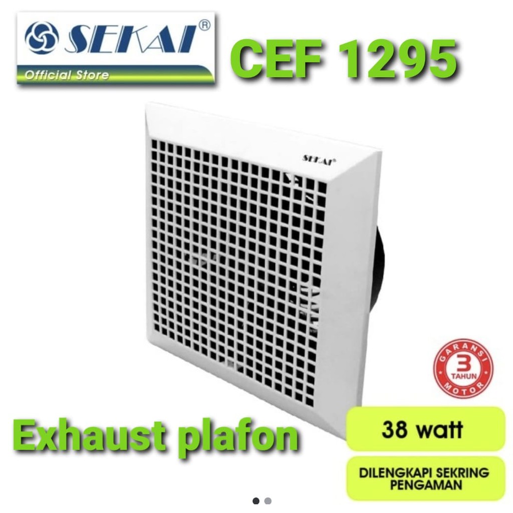 KIPAS ANGIN / EXHAUST FAN PLAFON / CEILING SEKAI 12 INCH / 12 &quot;&quot;