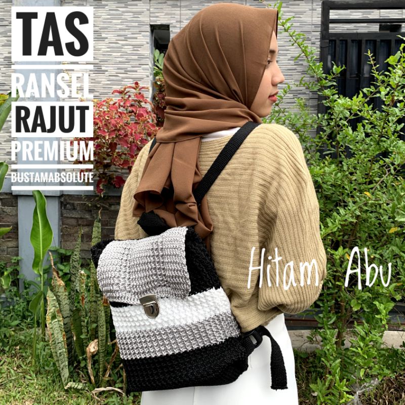 Tas Ransel Rajut Wanita