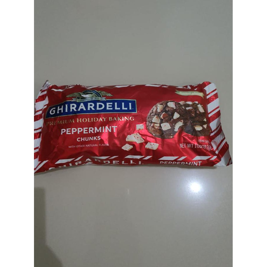 

Coklat Ghirardelli Peppermint Chunks(handcarry from USA) MURAAAh
