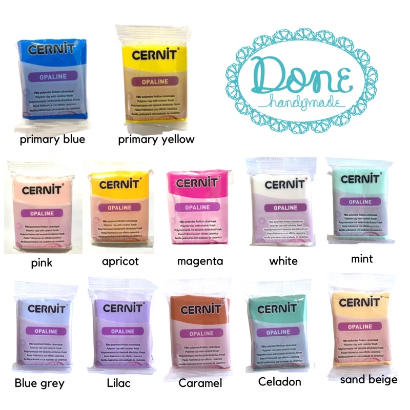 Cernit opaline modelling clay polymer clay bahan clay doll art miniature