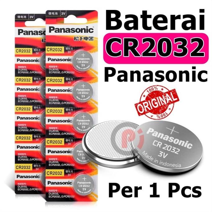 ORIGINAL Battery / Baterai / Batere kancing ORIGINAL PANASONIC CR2032 CR 2032