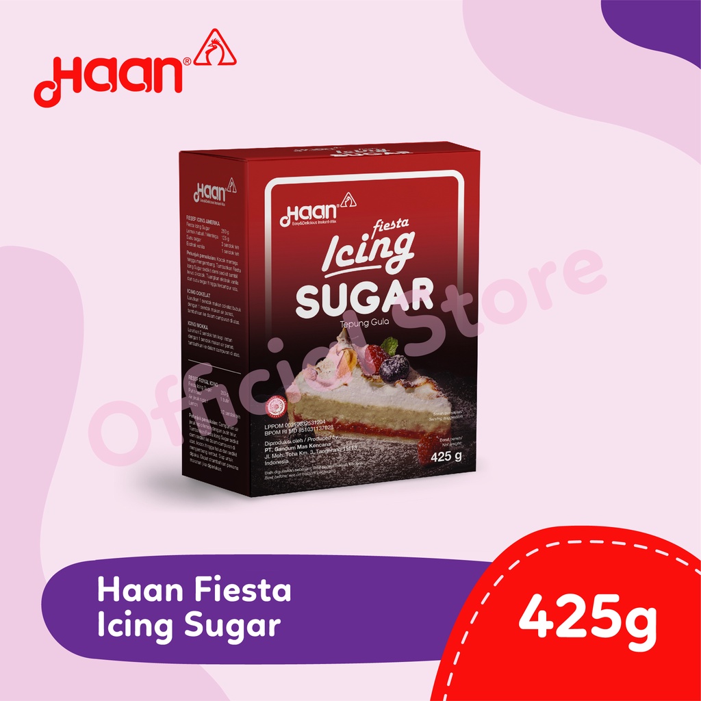 

HAAN FIESTA ICING SUGAR 425GR