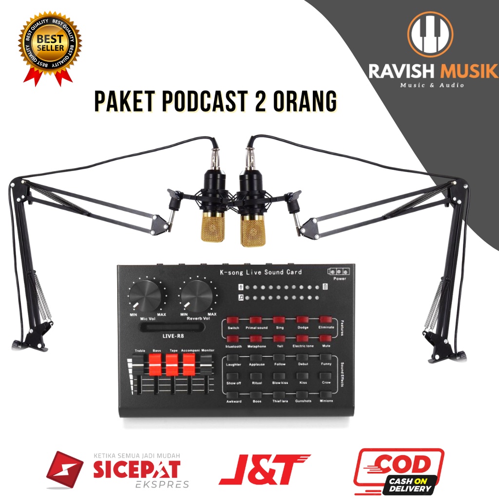 PAKET LENGKAP LIVE PODCAST 2 ORANG SOUNDCARD