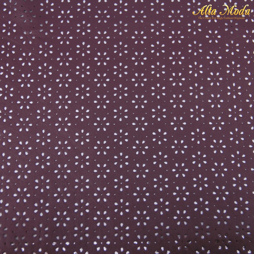 

Alta Moda Leather Look Ungu Motif Snow Putih (1M)