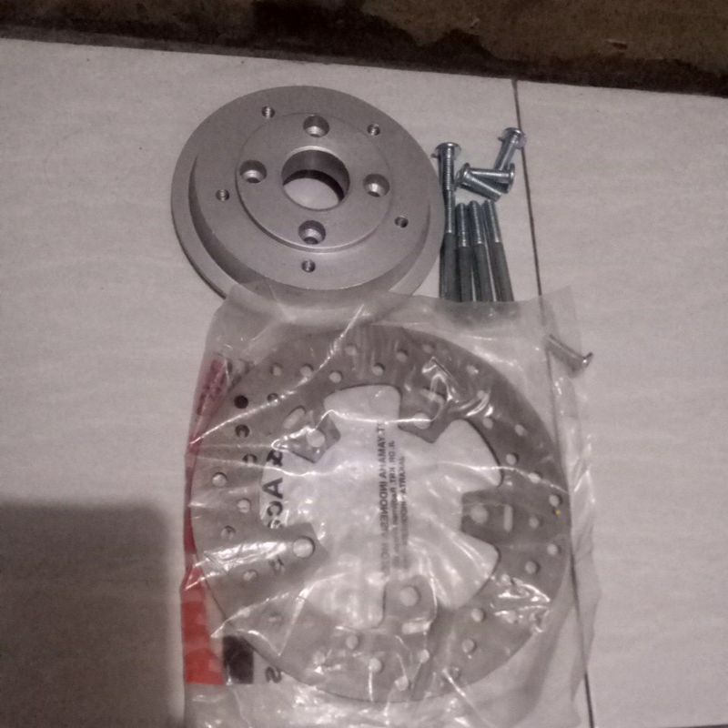 adaptor cakram belakang Vixion new MX king pakai velg racing Vixion lama rcb