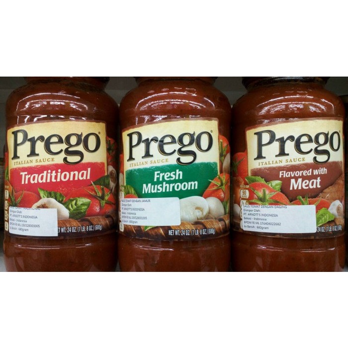 

PREGO SAUCE SPAGHETTI ADA 3 RASA