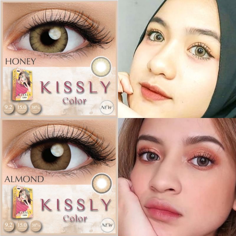 softlens Natural - Kissly Colour - Diameter 15 mm - cocok untuk mata kering