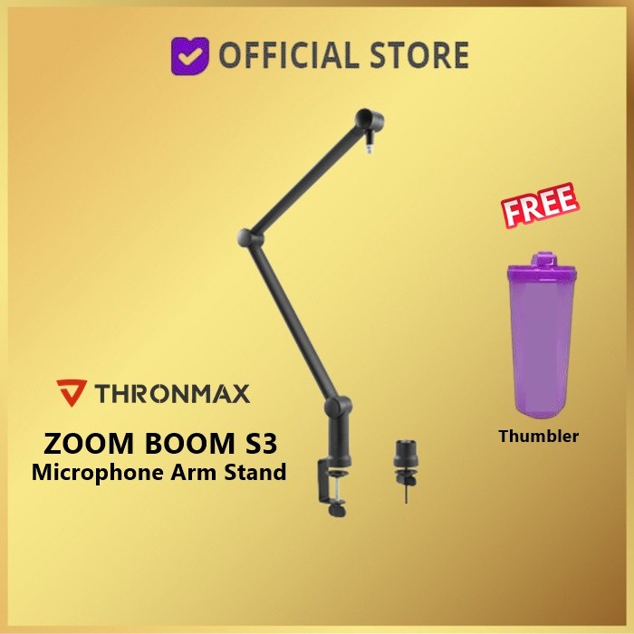 Jual THRONMAX ZOOM BOOM S3 / S 3 ARM STAND MICROPHONE STAND MIC Shopee Indonesia
