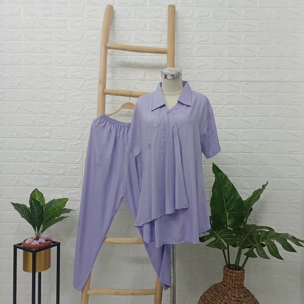 Baju Wanita Ricis One Set - Baju One Set Setelan Ricis - Bisa COD Pakaian One Set Polos - Baju One Set Ricis Terbaru