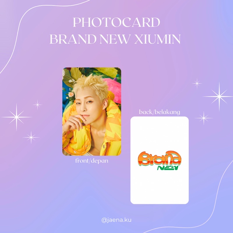 [EXO] PHOTOCARD BRAND NEW XIUMIN ‼️BACA DESKIPSI‼️