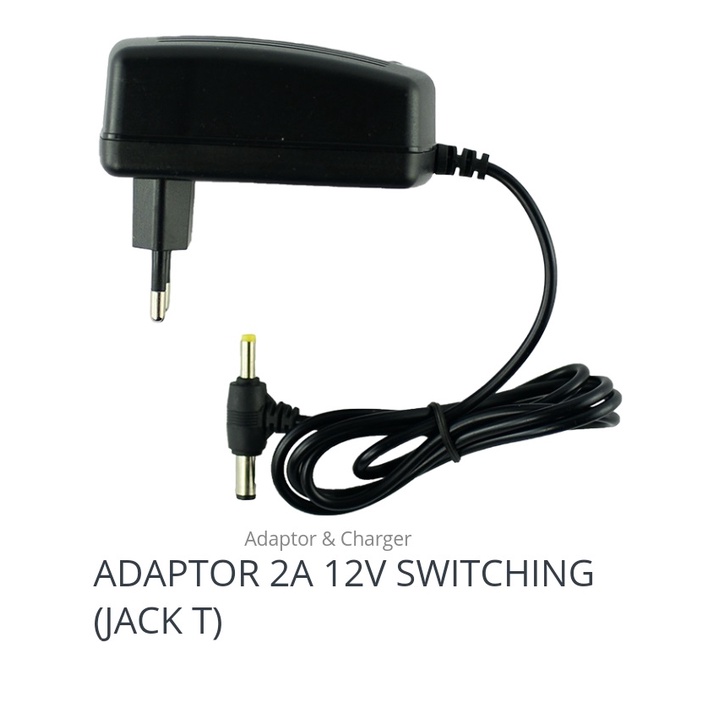 Adaptor 2A 12V Switching Jack T Visero