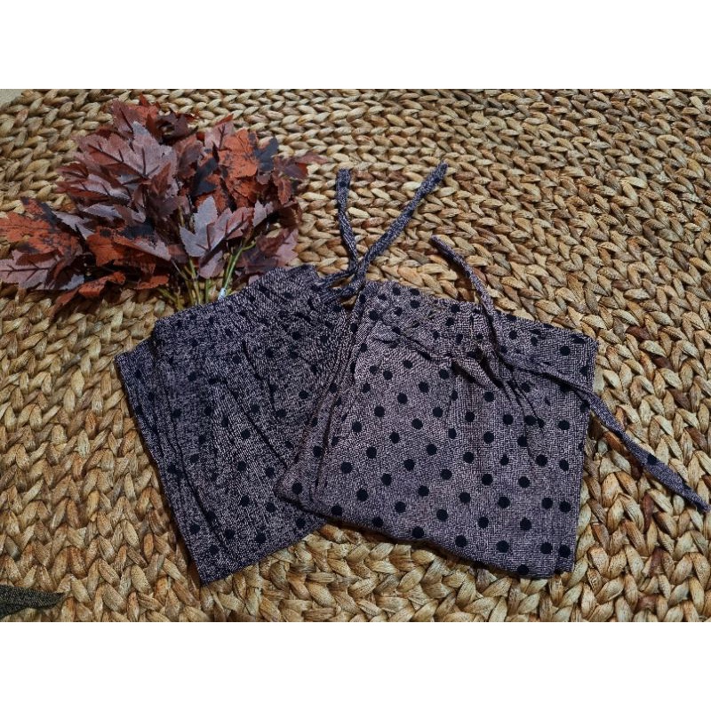 KULOT LINEN SERAT MOTIF POLKA//KULOT POLKADOT JUMBO