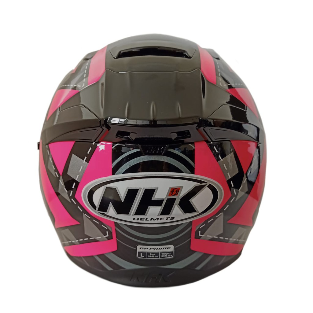 HELM NHK FULL FACE NHK GP PRIME MOTIF FORTIUS PINK FLUO SILVER