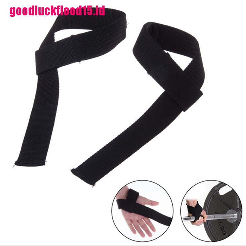 {LUCKID}1Pair Gym Training Weight Lifting Bar Straps Hand Wraps Wrist Support Protection