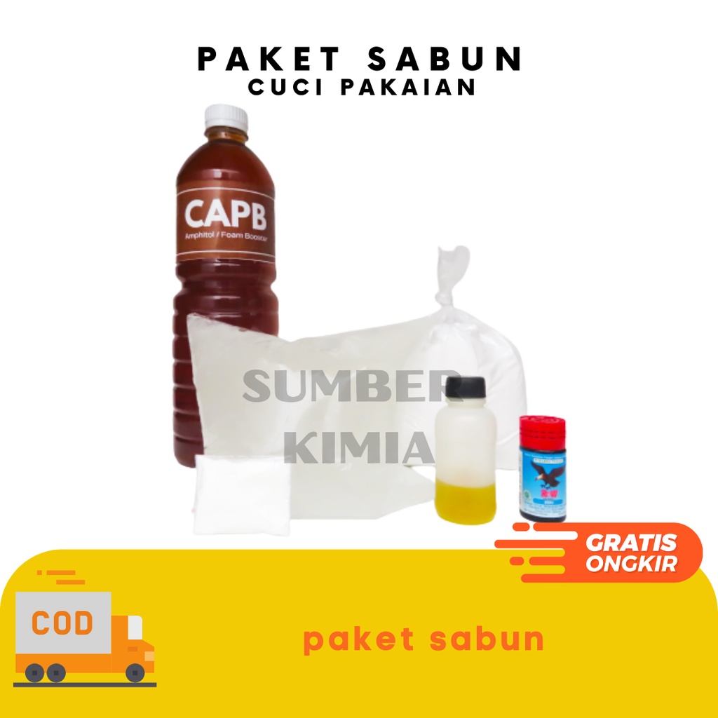 Jual Paket Diy Bahan Sabun Cuci Pakaian / Detergent Cair 12-15 Liter ...