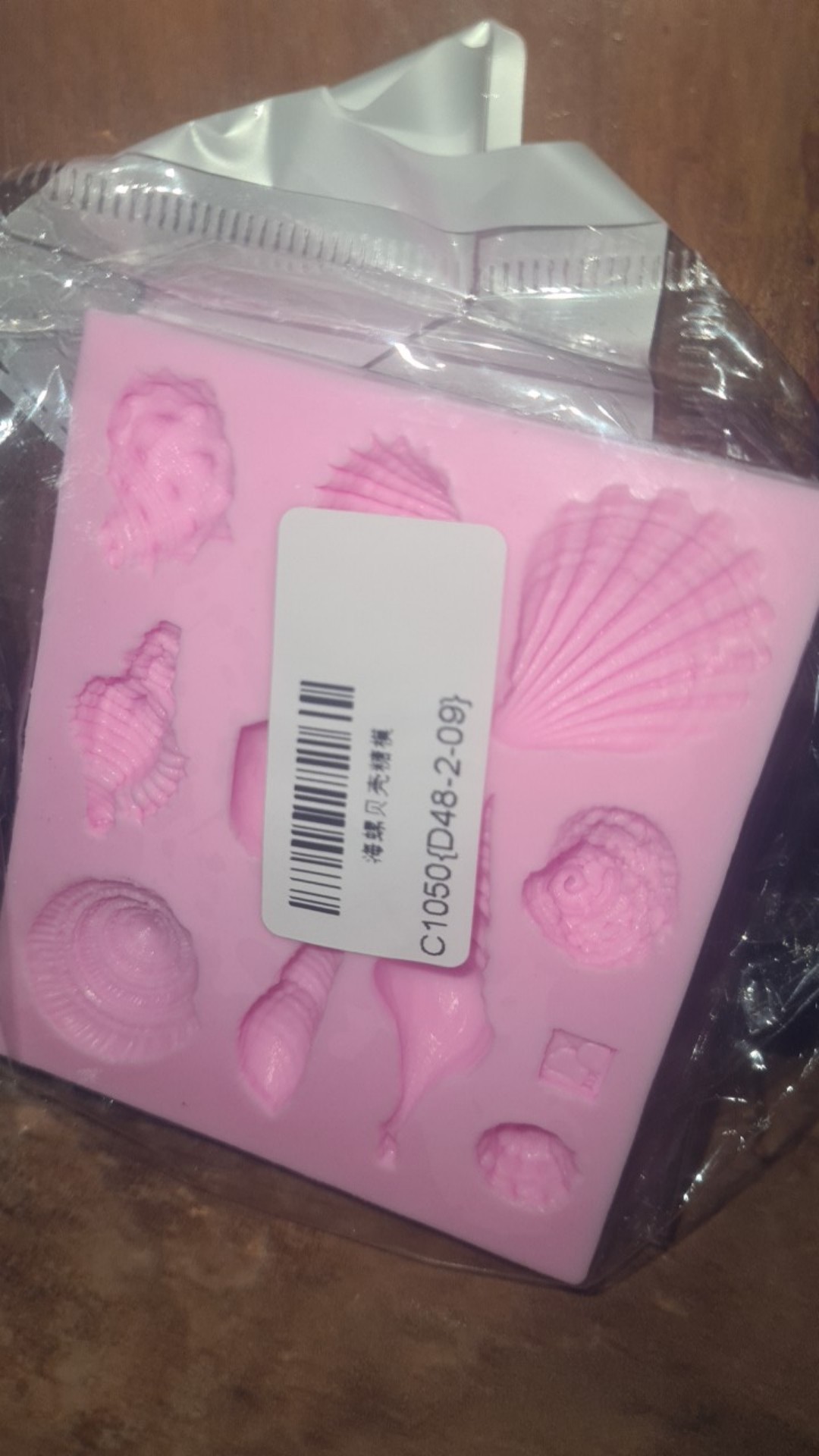 Cetakan Fondant / Cokelat / Kue / Permen / Sabun Bentuk Kerang 3d Bahan Silikon