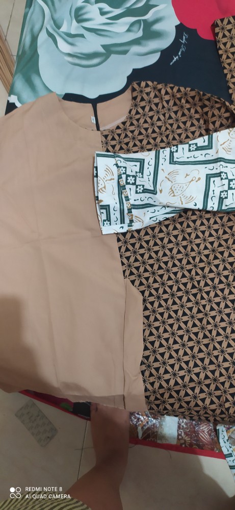 M-l-xl-xxl Batik Wanita Asj Sa Hrb026 Kenongo Kemeja Tosca Pendek