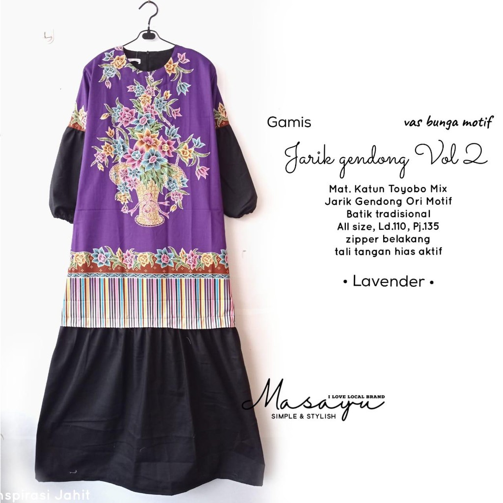 Gamis  jarik gendong batik solo gamis cantik