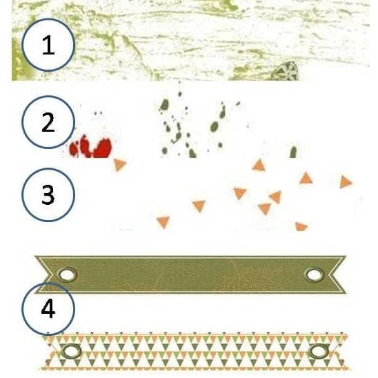 

Kertas Scrapbook - Escale Dans Les Ors De L'automne (1) Design