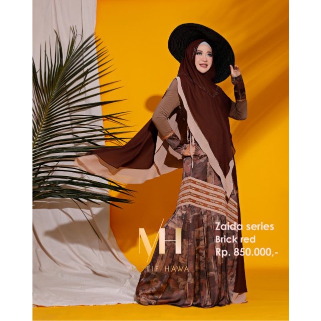 [MOTIF HAWA DAILY] GAMIS SYARI TERLARIS / DRESS SET PRINTING " ZAIDA SET " MH DAILY by MOTIFHAWA