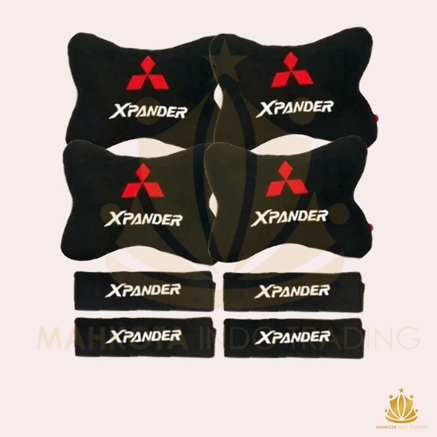 Bantal Jok Mobil XPANDER Set 8 PC / Bantal Leher Mobil XPANDER 8 PC PROMO MURAH