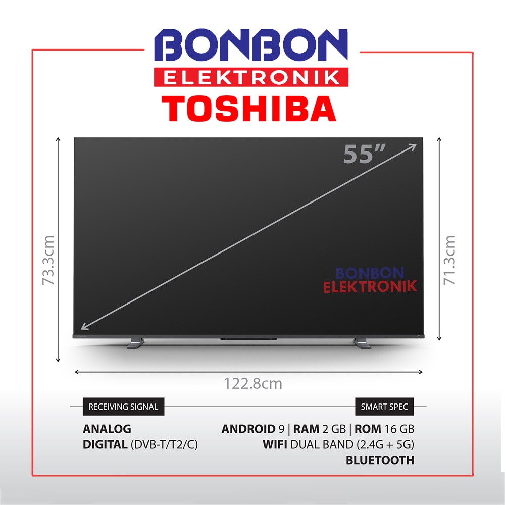 Toshiba LED Smart Android TV 55 Inch 55M550KP UHD 4K HDR