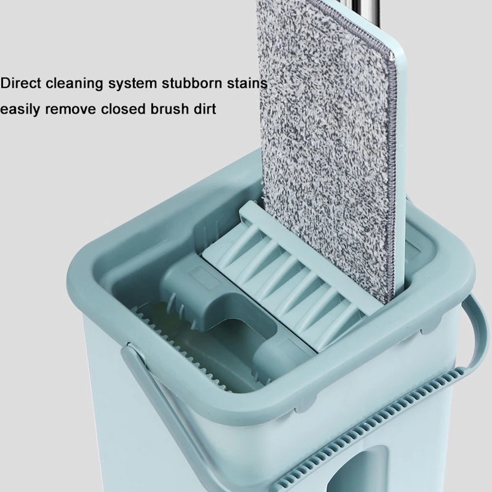 PROMO! Alat Pel Praktis Ultra Mop Briny Kain Alat Pembersih Lantai - Alat Pel Set Automatic Magic Mop Flat Microfiber with Bucket - Alat Pel Lantai Tarik Tanpa Peras Flat Mop - Alat Pel Lantai dengan Ember Pencuci dan Pengering Praktis