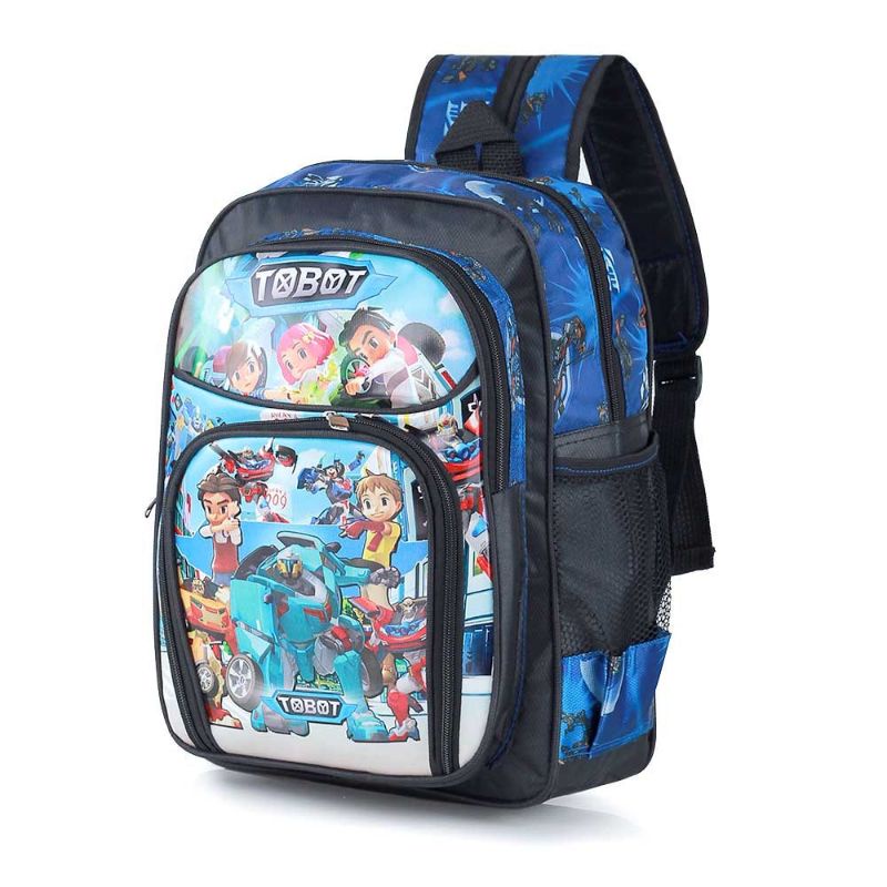 Tas Backpack Anak Laki Terbaru | Ransel Anak Sekolah PAUD TK SD Karakter Tobot Keren