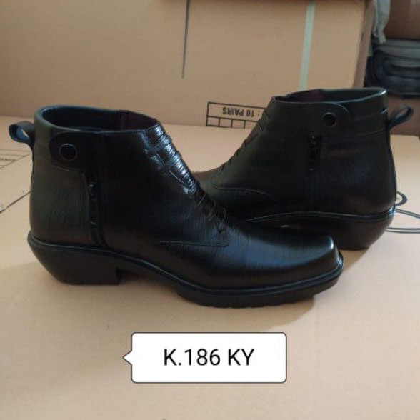 Sepatu kulit pria PDH polri TNI security guard PNS sepatu Kerja formal Tampil lebih keren