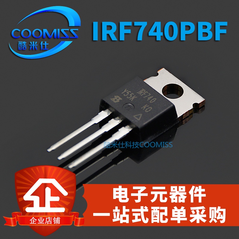 10pcs IRF740PBF Tabung Efek MOS Field 10A 400V TO-220 In-line IRF740