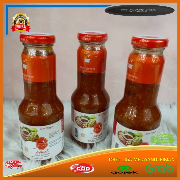 

Sukiyaki Dipping Sauce/Saus Sukiyaki Colek J-Lek 360g