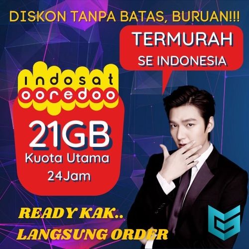 Paket Data Indosat 21GB Unlimited Internet Full Kuota Utama 24 Jam Murah