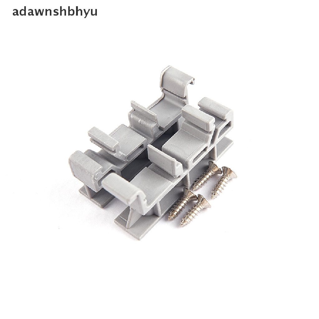 Adawnshbhyu PCB 25mm DIN Rail Mounting Adaptor Papan Sirkuit Bracket Holder Carrier Clips