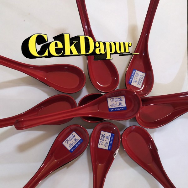 sendok makan onyx/sendok bebek lapis melamine/sendok melamin sendok ramen /sendok kuah /sendok ceper