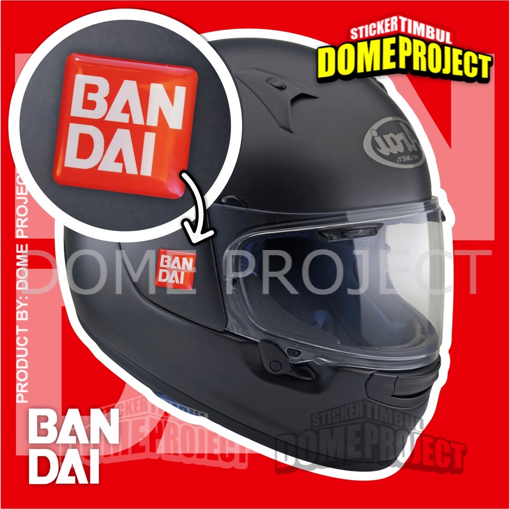 STIKER MOTOR TIMBUL HELM MOTOR LOGO ANIME BANDAI AESTHETIC KEREN WATERPROOF