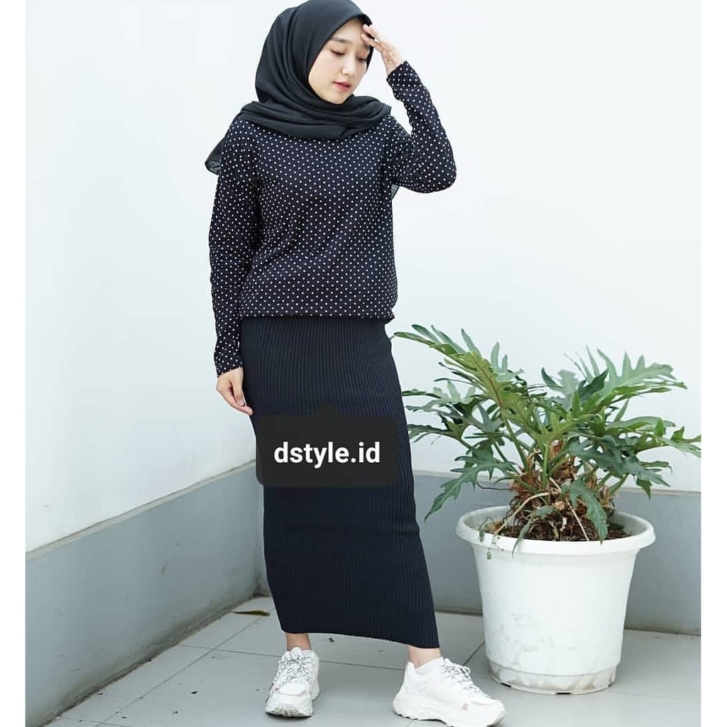 rok rajut panjang/ rok terbaru 2020/rok rajut terkini/ rok rajut remaja/rok rajut