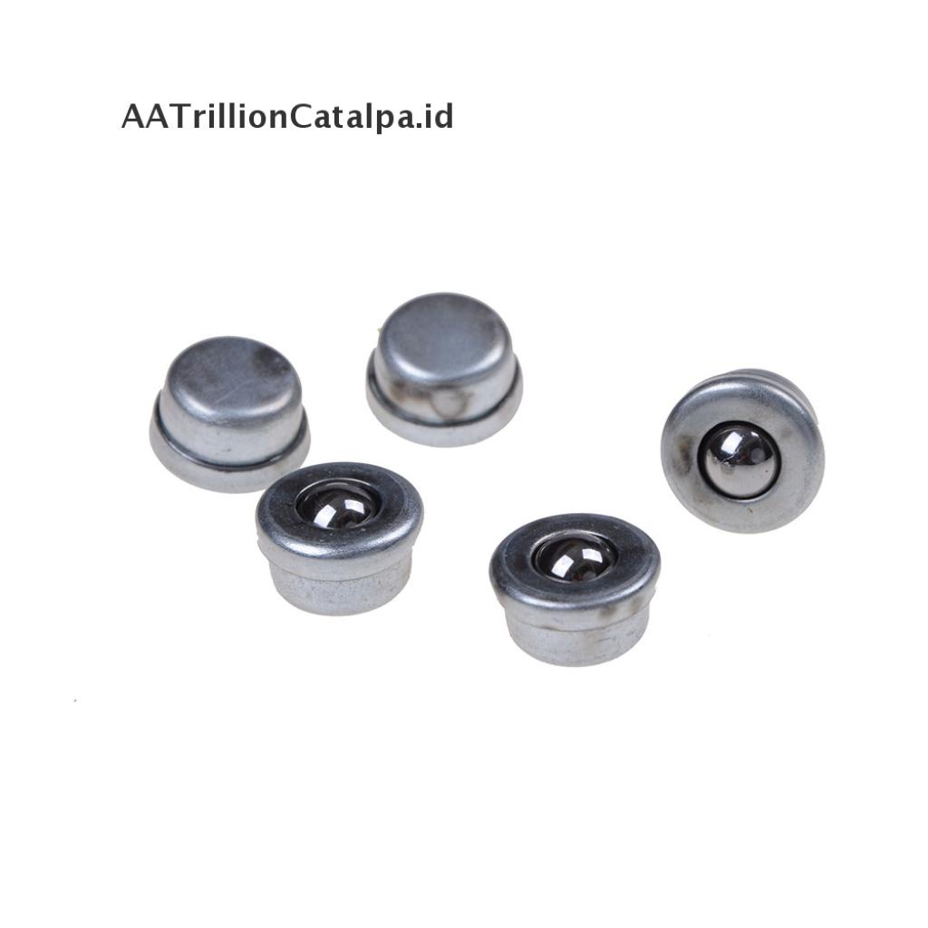 5pcs Roda Roller Ball Bearing Transfer Unit Conveyor Bahan Metal Warna Silver Diameter 8mm