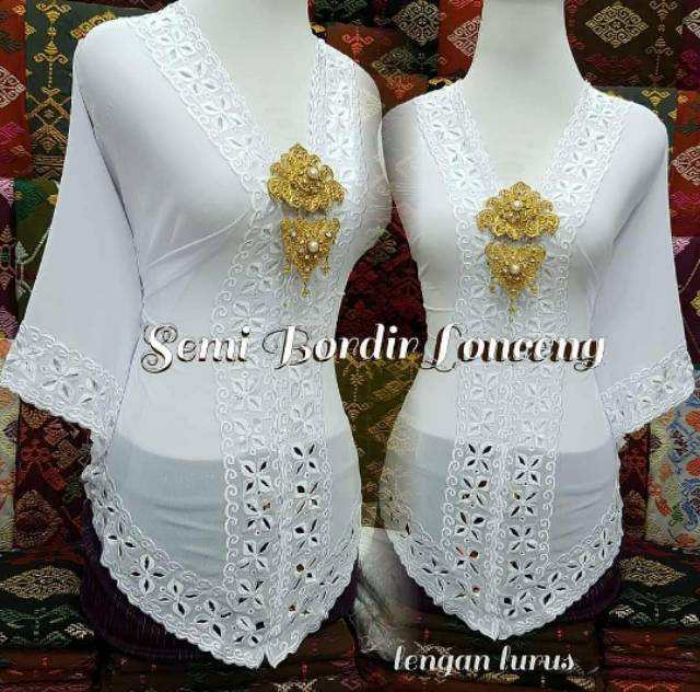 Turun Harga bahan Kebaya Bali bordir / Jual bahan saja / masih lembaran