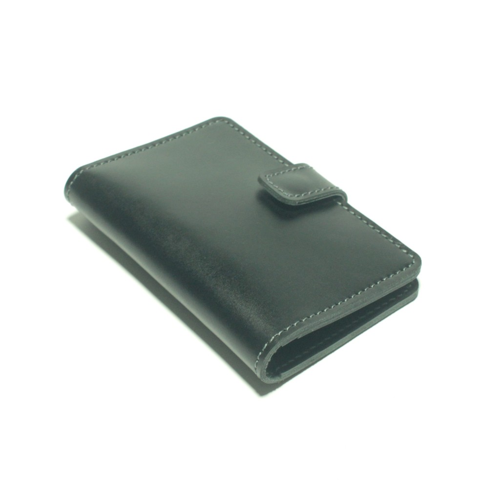 Dompet Passport simpel kulit sapi asli warna hitam - paspor - PHWL816