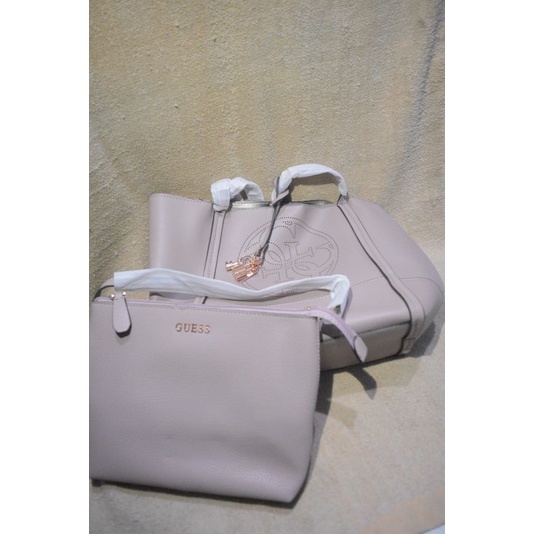 NEW Guess Tote Bag Heidi Pink Origonal