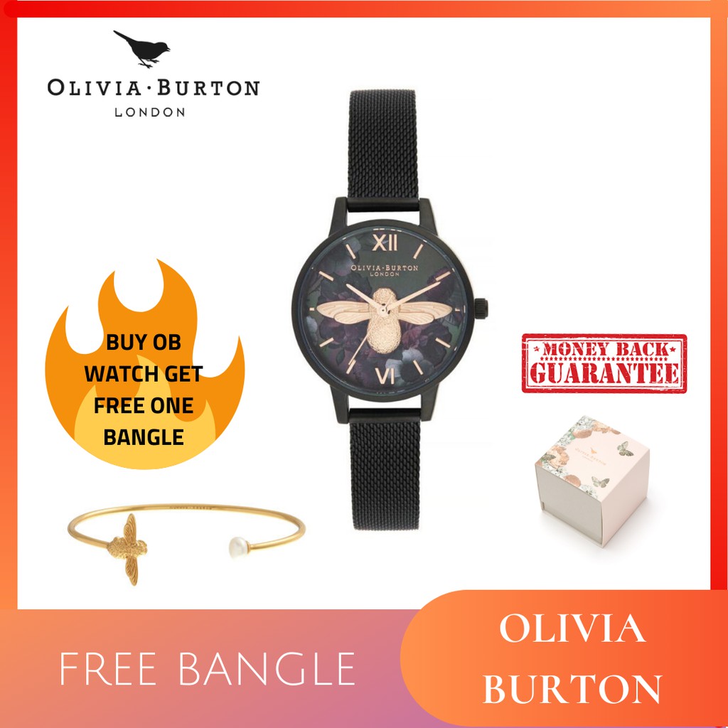 [ ORIGINAL ] FREE BANGLE OLIVIA BURTON ORIGINAL / JAM TANGAN OLIVIA BURTON / OB / JAM WANITA