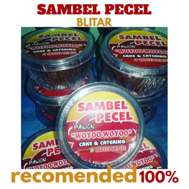 

SAMBEL PECEL PAWON WOYOO-WOYOO "BLITAR" 100% KACANG SHANGRAI