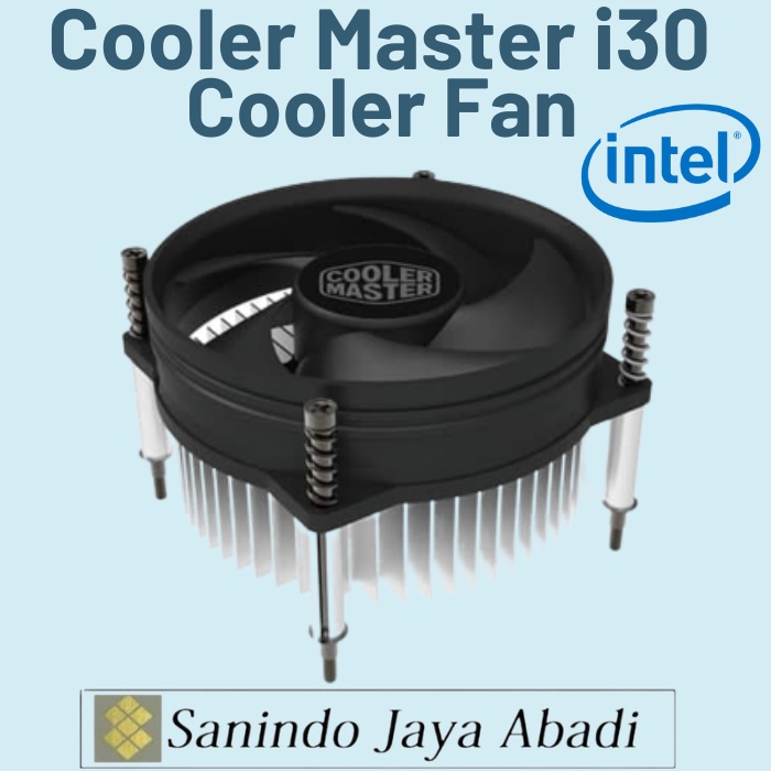 Jual FAN PROCESSOR COOLER MASTER i30 FAN LGA 1155 LGA 1150 INTEL