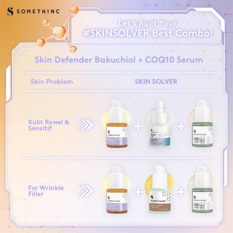 SOMETHINC Skin Defender Bakuchiol + COQ10 SKIN SOLVER Serum